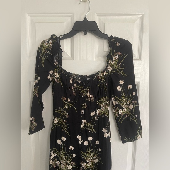 Reformation Fairway Floral Print Crepe Midi Dress - Picture 4 of 9